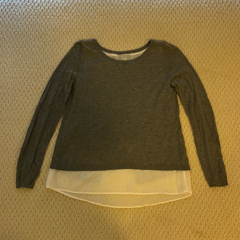 Split Back Two Layer Sweater